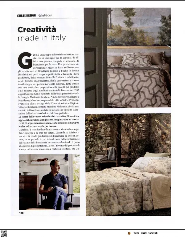 Creativity and Made in Italy - The VilleGiardini's interview with Massimo Moltrasio Creativity and Made in Italy - The VilleGiardini's interview with Massimo Moltrasio